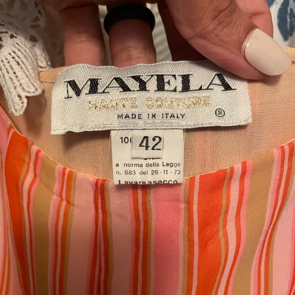Mayela Pink woman Pants Suite Size 42. Made in Italy